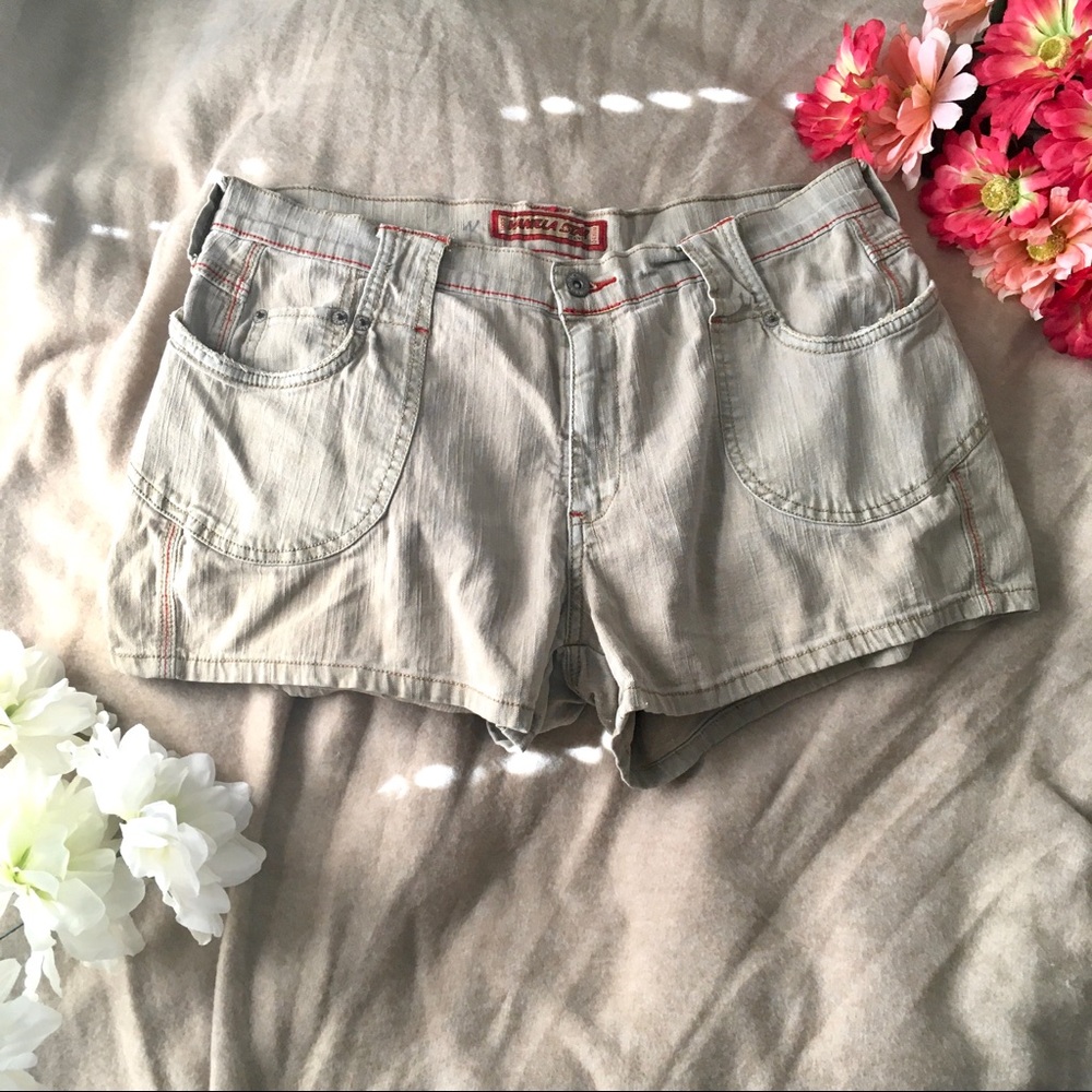 BOGO Stretchy Khaki Jean Shorts